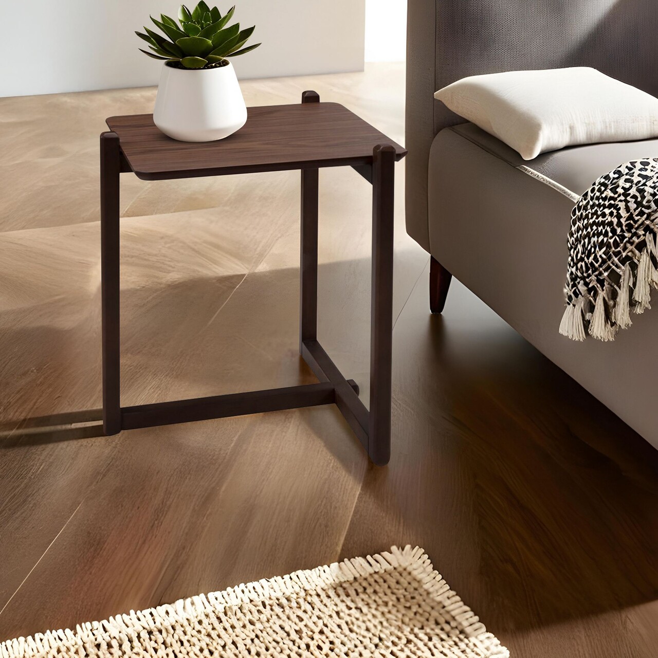 Masuta, Hanah Home, Trabzon, 54x57x58 cm, Maro - imagine 5